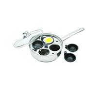 KitchenCraft Non-Stick Induction-Safe 4-Cup Egg Poacher / Sauté Pan, 20.5 cm (8")