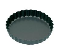 KitchenCraft Non-Stick Round Small Fluted Tart Tins / Quiche Pans with Loose Bases, 10 cm (Set of 4)