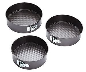 KitchenCraft Non-Stick Springform Cake Tins (Set of 3), KCCAKESET3