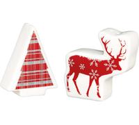 KitchenCraft "Nous aimons Noël" Porcelaine Sel & Poivre