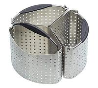 KitchenCraft Paniers Diviseurs Pour Casseroles, Diviseurs Pour Casseroles En Acier Inoxydable, Ensemble De 3 Diviseurs Pour Casseroles, 20 cm (8''), Argent