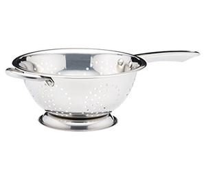 KitchenCraft Passoire Inox / Tamis Cuisine à Pieds et Long Manche, Acier Inoxydable (24 cm)