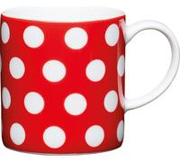 Kitchencraft Polka Dot Kaffeebecher, Keramik, Schwarz, 8 cm