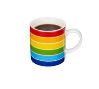 Kitchencraft Rainbow Tasse à café, céramique, multicolore, 18 cm