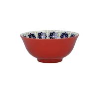 KitchenCraft Set de 4 Bols de Muesli de Céramique en boîte de Boîte cadeau, Bols pour glace, soupe et autres, Design "World de Flavours" 15 cm