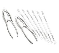 KitchenCraft Stainless Steel Seafood Tool Kit (8-Piece Dining Set)