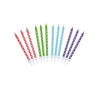 Kitchencraft Sweetly Does It set de 24 Bougies de Gâteau, Cire, Multicolore, 12 X 17 X 22 cm