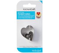 KitchenCraft Sweetly Does It - Emporte-Pièces en Forme de Cœur en Acier Inoxydable, Lot de 3