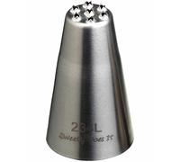 KitchenCraft Sweetly Does It Large Piping Nozzle, Stainless Steel, Grass Tip