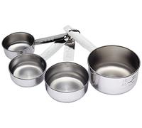 KitchenCraft Tasses de Mesure / Tasses Cuisine en Acier Inoxydable, Lot de 4