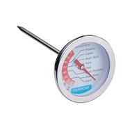 KitchenCraft Thermomètre à viande en acier inoxydable, argent
