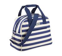 Kitchencraft We Love Summer Blue Stripe Sac Isotherme de Type Fourre-Tout, Tissu, Bleu Marine/Blanc, 11,5 Litres