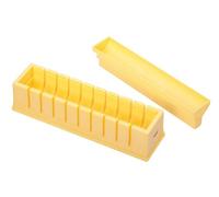 KitchenCraft World of Flavours - Kit de Fabrication de Sushis, Livret de Recettes Inclus, Coffret Cadeau, Jaune, 23 x 6 x 7 cm