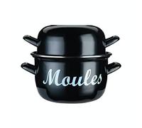 KitchenCraft World of Flavours - Marmite à Moules, Émaillée, Petit Format, 18 cm