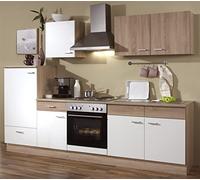 Kitchenette - 270 cm - Cuisine complète avec réfrigérateur, cuisinière, four, évier