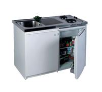 Kitchenette électrique 1200x600 plaque 2 feux meuble et frigo 18/10 WH - FRANKE - 692117