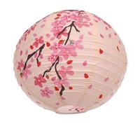 KITCHENKARATLY Lanterne Japonaise en Papier 30X30 CM Rose pour Décoration de Jardin et Maison, Adaptée aux Mariages et Fêtes Traditionnelles Japonaises