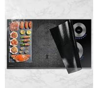 KitchenRaku Protection Plaque Induction 78x52cm,Protection Plaque de Cuisson Magnétique, Protege Plaque Induction Silicone Anti-rayures Pour Cuisinière à Induction