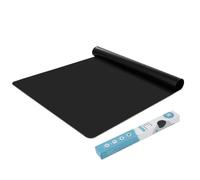 KitchenRaku Set de table et tapis d'artisanat extra large antiadhésif et antidérapant, tapis de comptoir résistant à la chaleur (noir, 60 x 80 cm)
