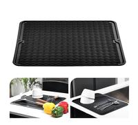 KitchenRaku Tapis de séchage à vaisselle 40x50cm, Résistant à la chaleur, Dessous-de-verre en silicone antidérapant, Presines, Set de table, Plateau pour cuillères