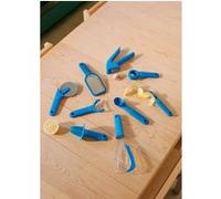 KITCHENWARE STUDIO - Pack de 9 ustensiles de cuisine - Bleu cobalt
