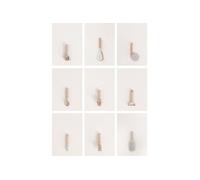 KITCHENWARE STUDIO - Pack de 9 ustensiles de cuisine - Sable