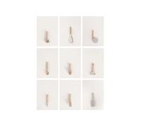 KITCHENWARE STUDIO - Pack de 9 ustensiles de cuisine - Sable