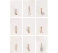 KITCHENWARE STUDIO - Pack de 9 ustensiles de cuisine - Sable