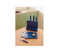 KITCHENWARE STUDIO - Set de 2 planches à découper et de 4 couteaux de cuisine - Bleu cobalt