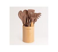 KITCHENWARE STUDIO - Utensiles de cuisine en silicone et bois - Moka