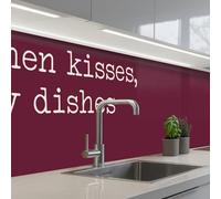KitchenYeah© Crédence Adhésive Cuisine 60x250 cm Résistant À La Chaleur Plaque Adhesif Fond De Hotte Interieur Cuisson Sur Mesure