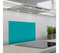 KitchenYeah© Credence Adhesive Pour Cuisine 40x60 cm Panneau Mural Adhesif Fond De Hotte Plaque Pvc Murale Peel And Stick Protege Mur Bleu - Aqua - Motif