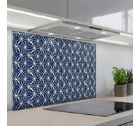 KitchenYeah© Credence Adhesive Pour Cuisine 55x80 cm Panneau Mural Adhesif Fond De Hotte Plaque Pvc Murale Peel And Stick Protege Mur Formes - Motifs - Japonais