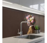 KitchenYeah© Credence Adhesive Pour Cuisine 80x200 cm Panneau Mural Adhesif Fond De Hotte Plaque Pvc Murale Peel And Stick Protege Mur Chef-d'œuvre - Moderne - Coloré