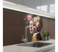 KitchenYeah© Credence Adhesive Pour Cuisine 80x300 cm Panneau Mural Adhesif Fond De Hotte Plaque Pvc Murale Peel And Stick Protege Mur Chef-d'œuvre - Moderne - Coloré