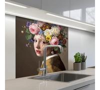 KitchenYeah© Credence Adhesive Pour Cuisine 80x80 cm Panneau Mural Adhesif Fond De Hotte Plaque Pvc Murale Peel And Stick Protege Mur Chef-d'œuvre - Moderne - Coloré