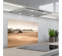 KitchenYeah© Crédence Adhésive Résistant À La Chaleur 50x70 cm Protection Mur Cuisine Panneaux Muraux Adhesif Panneau Decoratif Interieur Désert - Roches - Nature - Sable