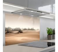 KitchenYeah© Crédence Adhésive Résistant À La Chaleur 55x80 cm Protection Mur Cuisine Panneaux Muraux Adhesif Panneau Decoratif Interieur Désert - Roches - Nature - Sable