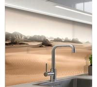KitchenYeah© Crédence Adhésive Résistant À La Chaleur 60x80 cm Protection Mur Cuisine Panneaux Muraux Adhesif Panneau Decoratif Interieur Désert - Roches - Nature - Sable