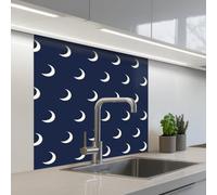 KitchenYeah© Crédence Adhésive Résistant À La Chaleur 80x80 cm Protection Mur Cuisine Panneaux Muraux Adhesif Panneau Decoratif Interieur Motif - Crinière - Bleu