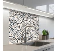 KitchenYeah© Crédence Adhésive Résistant À La Chaleur 80x80 cm Protection Mur Cuisine Panneaux Muraux Adhesif Panneau Decoratif Interieur Design - Ornement - Vintage - Retro