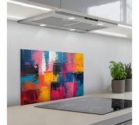 KitchenYeah© Credence Cuisine 40x60 cm Adhesif Protection Mur Plaque De Cuisson Plastique Rigide Revetement Murale À Coller Regard peinture - Art - Moderne - Abstrait