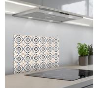 KitchenYeah© Credence Cuisine 40x60 cm Adhesif Protection Mur Plaque De Cuisson Plastique Rigide Revetement Murale À Coller Forme de feuille - Motif - Coloré