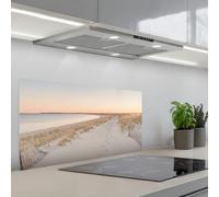 KitchenYeah© Credence Cuisine 45x90 cm Adhesif Protection Mur Plaque De Cuisson Plastique Rigide Revetement Murale À Coller Littoral - Horizon - Clôture