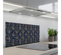 KitchenYeah© Credence Cuisine 45x90 cm Adhesif Protection Mur Plaque De Cuisson Plastique Rigide Revetement Murale À Coller Deco - Ventilateur - Bleu