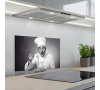 KitchenYeah© Crédence Cuisine À Coller 40x60 cm Protection Plaque De Cuisson Adhesif Plastique Rigide Dalle Murale Chef - Spaghetti - Pasta