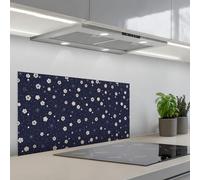 KitchenYeah© Crédence Cuisine À Coller 45x90 cm Protection Plaque De Cuisson Adhesif Plastique Rigide Dalle Murale Sakura - Fleurs - Japonais - Motifs