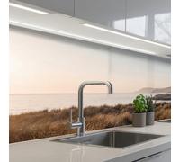 KitchenYeah© Crédence Cuisine À Coller 60x150 cm Protection Plaque De Cuisson Adhesif Plastique Rigide Dalle Murale Paysage - Littoral - Dunes