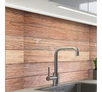 KitchenYeah© Crédence Cuisine À Coller 60x80 cm Protection Plaque De Cuisson Adhesif Plastique Rigide Dalle Murale Chêne - Planches - Motifs