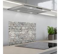 KitchenYeah© Credence Cuisine Adhesive 40x60 cm Protege Mur Revetement Mural Adhesif Parement Interieur À Coller Plaque Plastique Rigide Pierres Naturelles - Gris